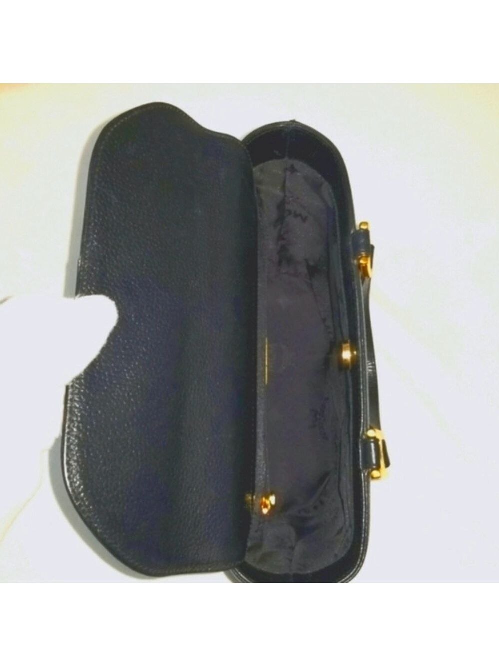 MCM Black Leather Flap Bag with COA - Picture 9 of 14